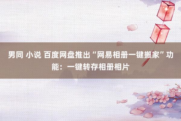 男同 小说 百度网盘推出“网易相册一键搬家”功能：一键转存相册相片