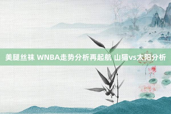 美腿丝袜 WNBA走势分析再起航 山猫vs太阳分析